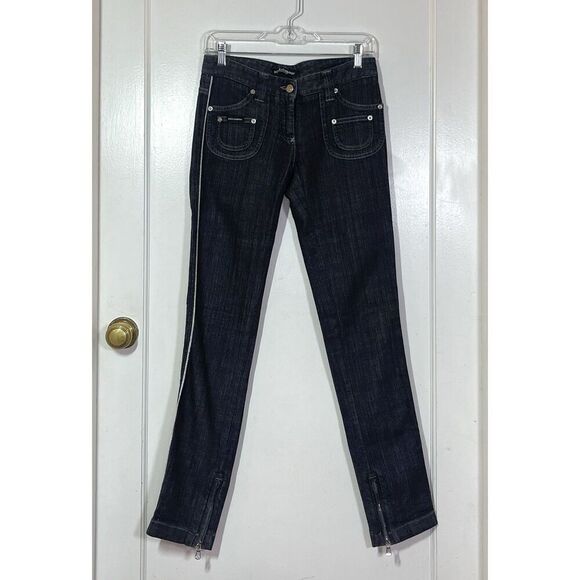 Dolce & Gabbana Skinny Ankle Zip Low Rise Jeans Black Gray Women’s 38 IT 28x31” - Picture 12 of 13